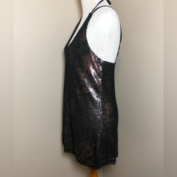 NWT Free People Sequined Mini Dress,Size-Small - Picture 8 of 9